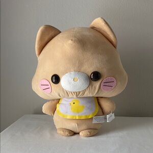 Adorable Tan Cat Plush Toy